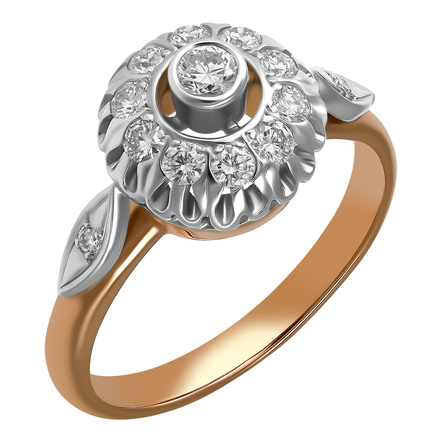 Кольцо, золото, бриллиант, 76970